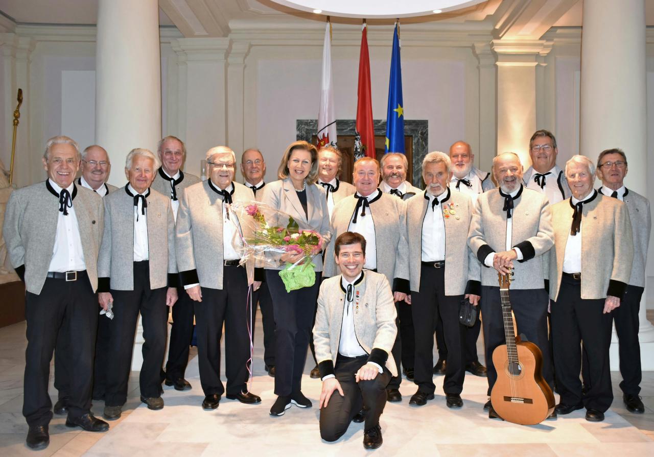 Ständchen zum 60. Geburtstag für LR Patrizia Zoller-Frischauf im Landhaus Innsbruck am 21. März 2019