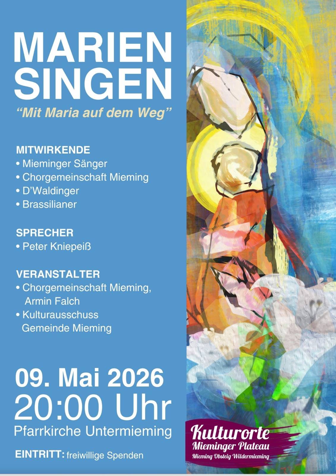 MARIENSINGEN 9. Mai 2026 20:00