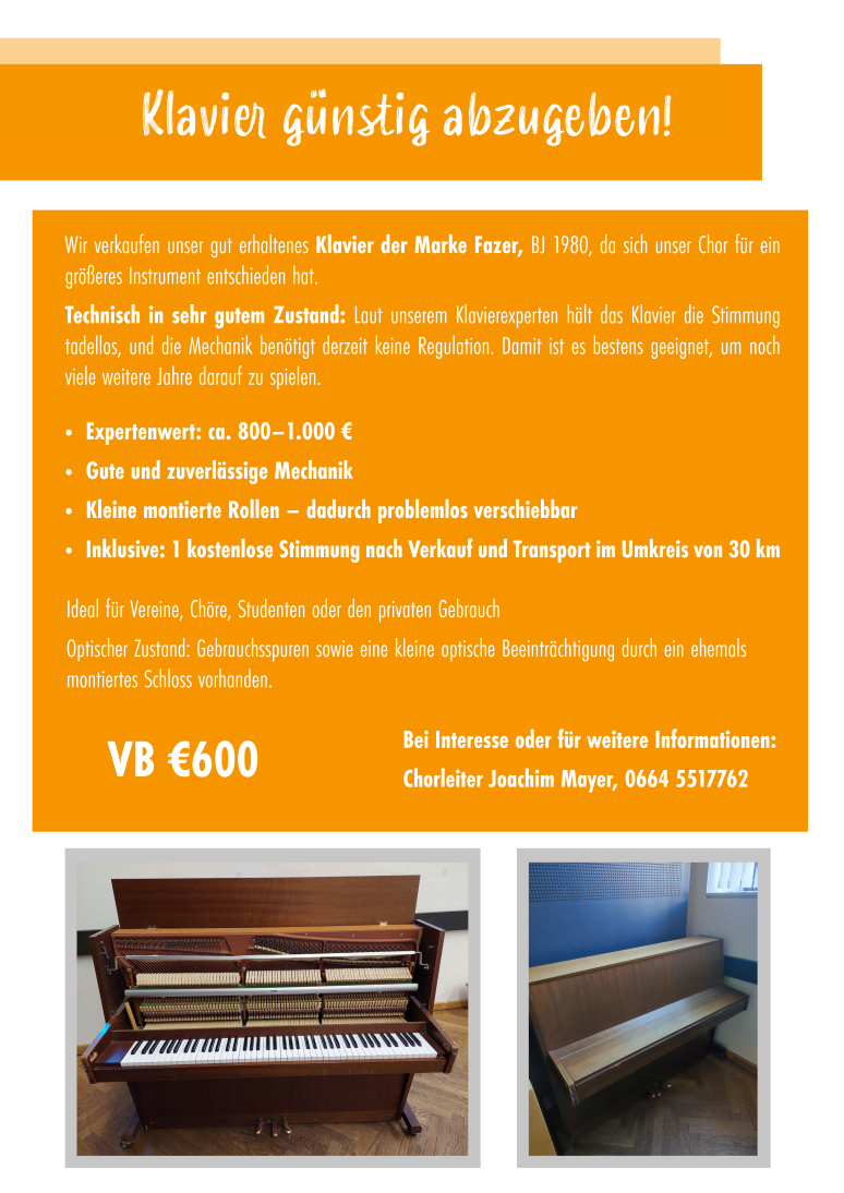 Fazer Piano auf Rollen