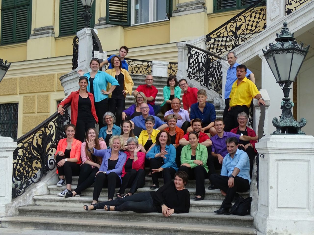 Chorgemeinschaft Inigazingo vor Schönbrunn
