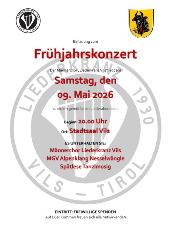 LKV FRÜHJAHRSKONZERT 09.05.2026