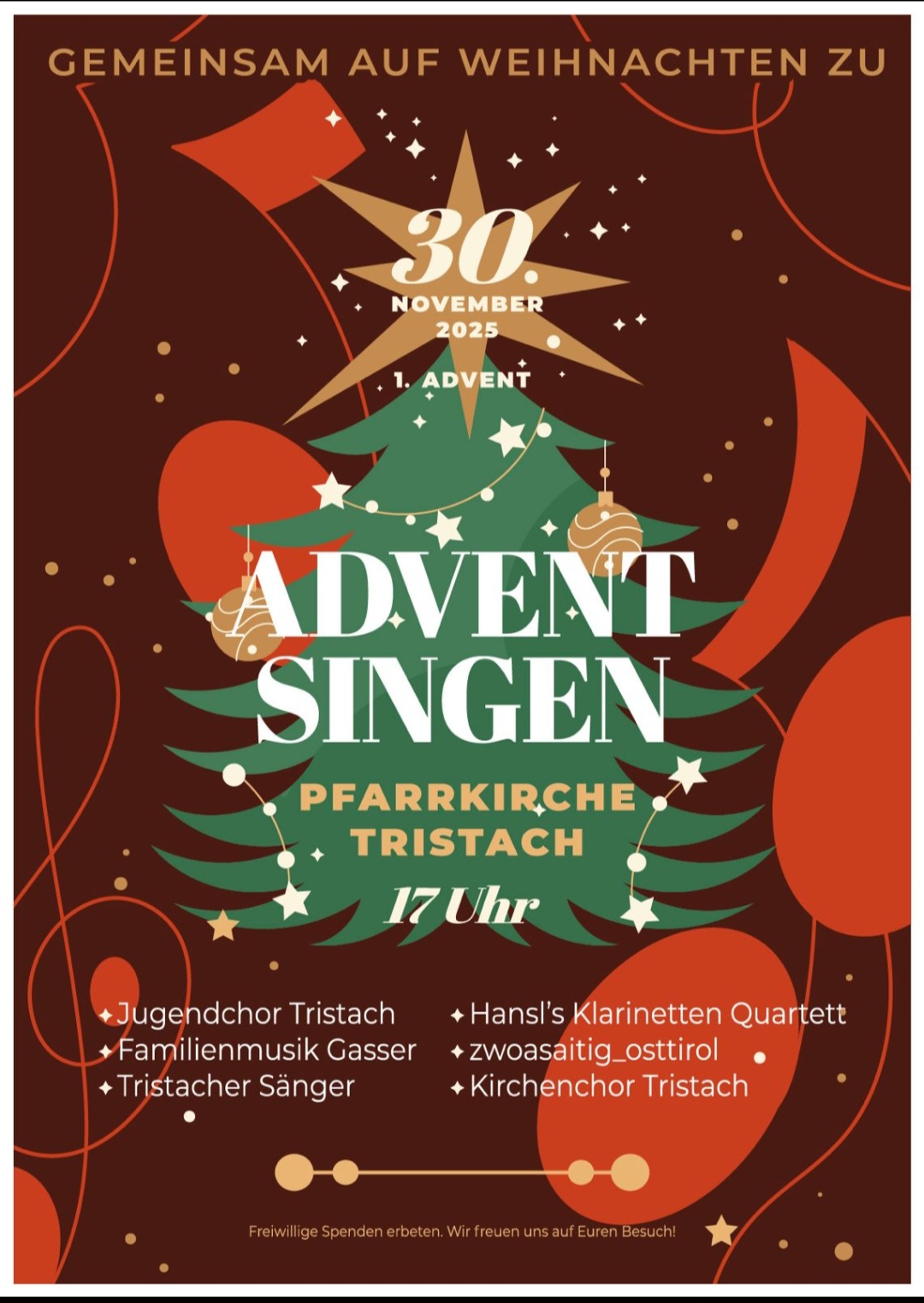 Gemeinsam auf Weihnachten zu