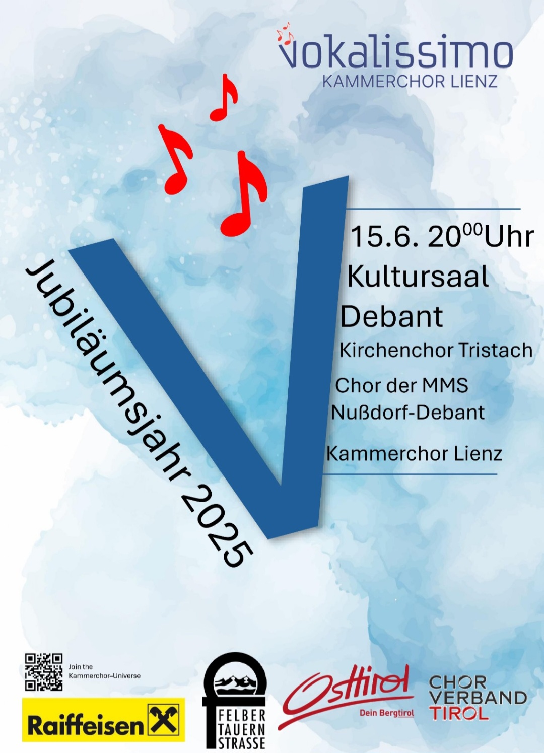 Jubiläumsjahr Kammerchor Lienz 