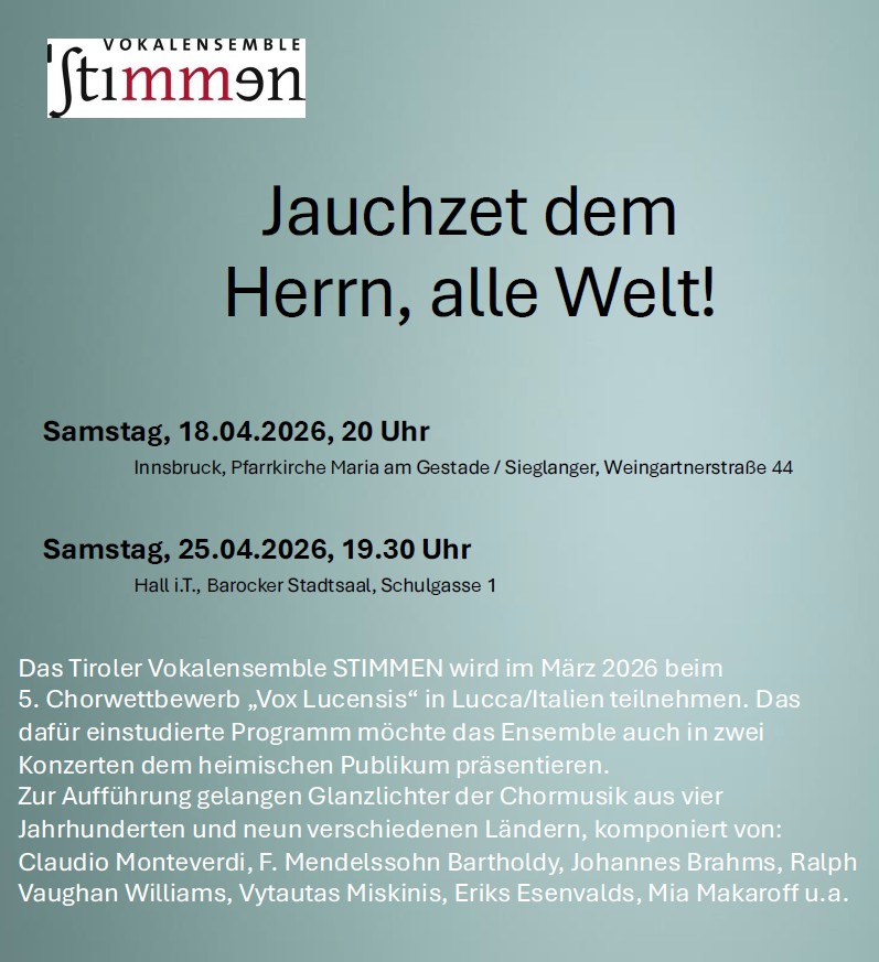 Vokalensemble Stimmen