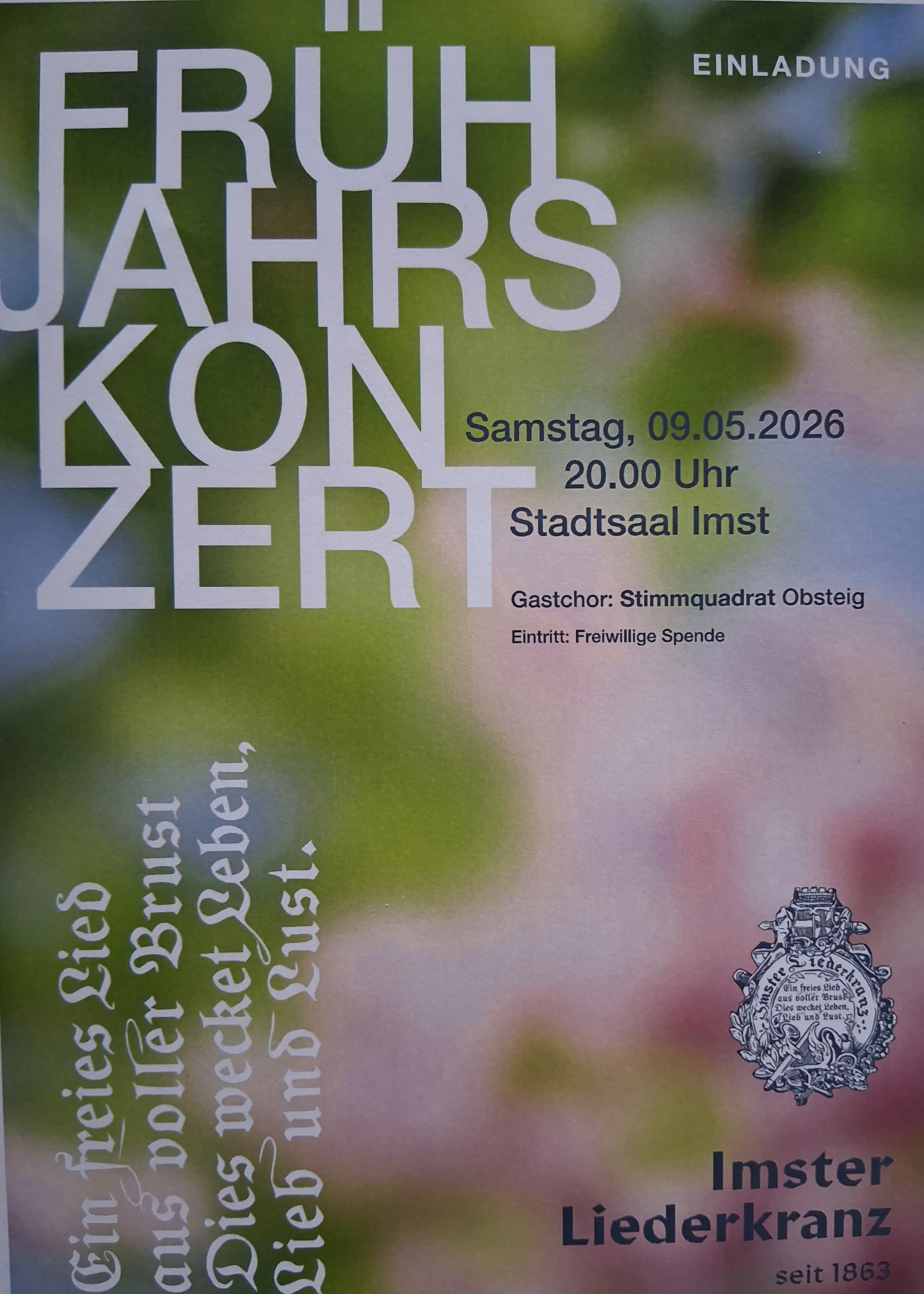 Frühjahrskonzert Imster Liederkranz 