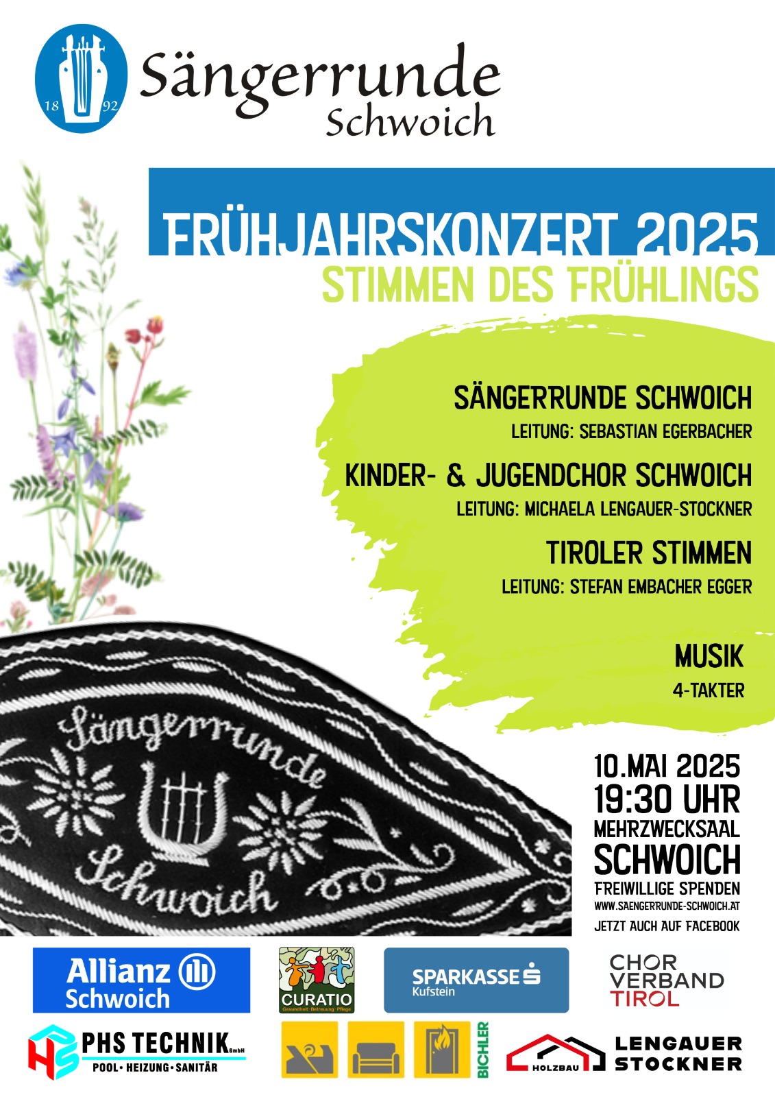 Frühjahrs Konzert der Sängerrunde Schwoich