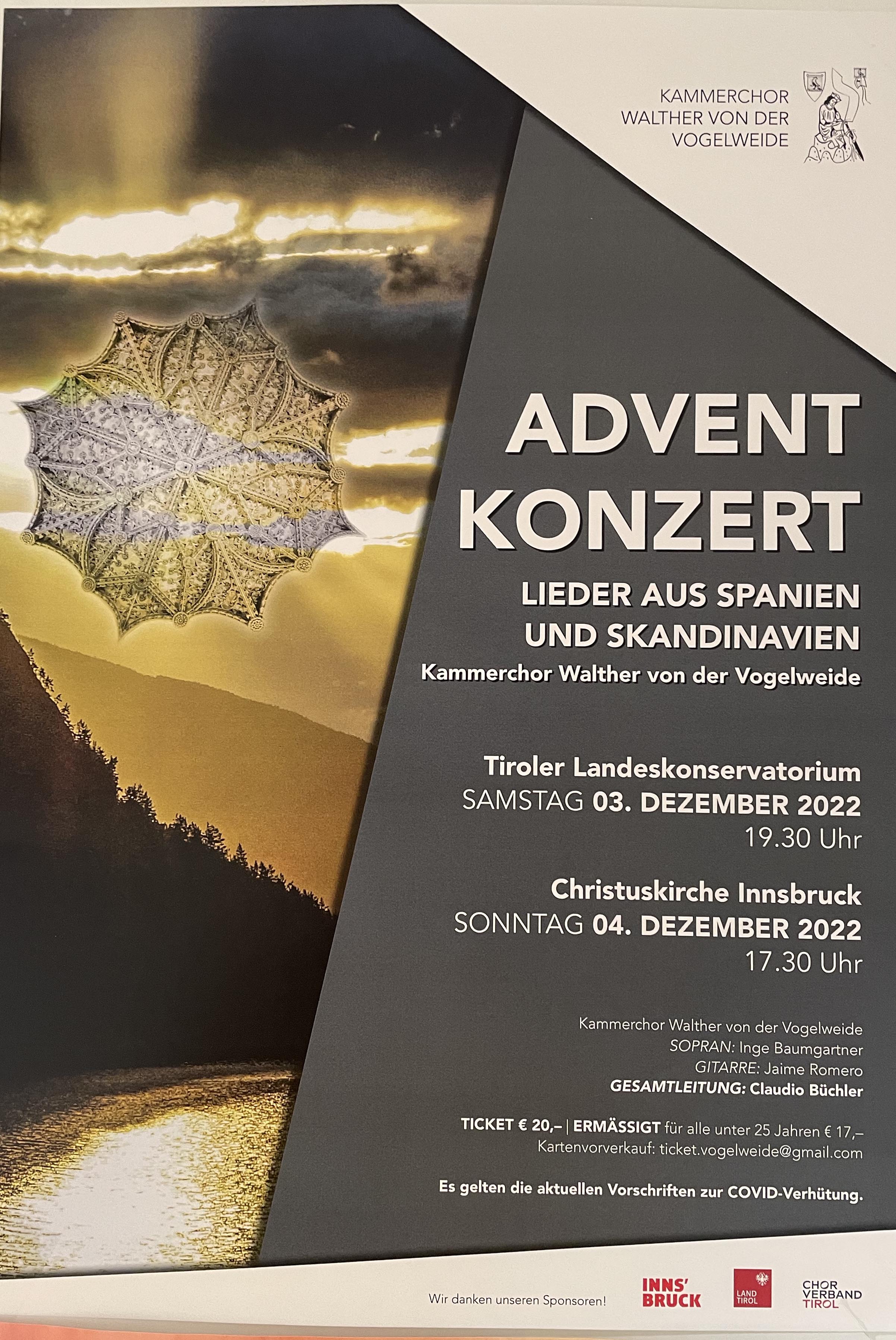 KC Walther von der Vogelweide Adventkonzert 3 Dez 2022