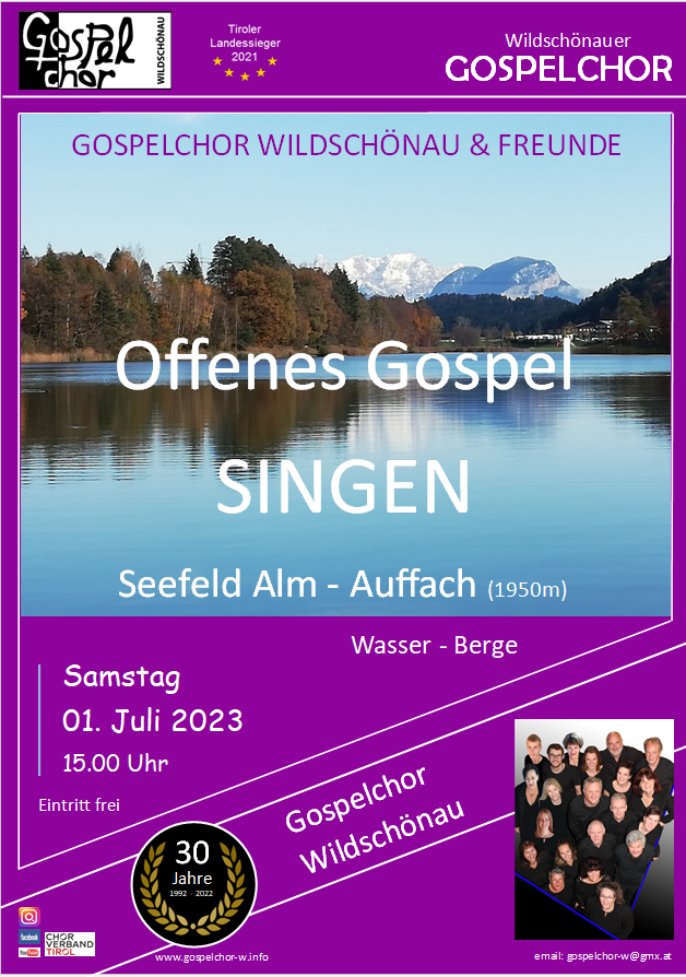 Gospelchor Wildschönau Offenes Singen