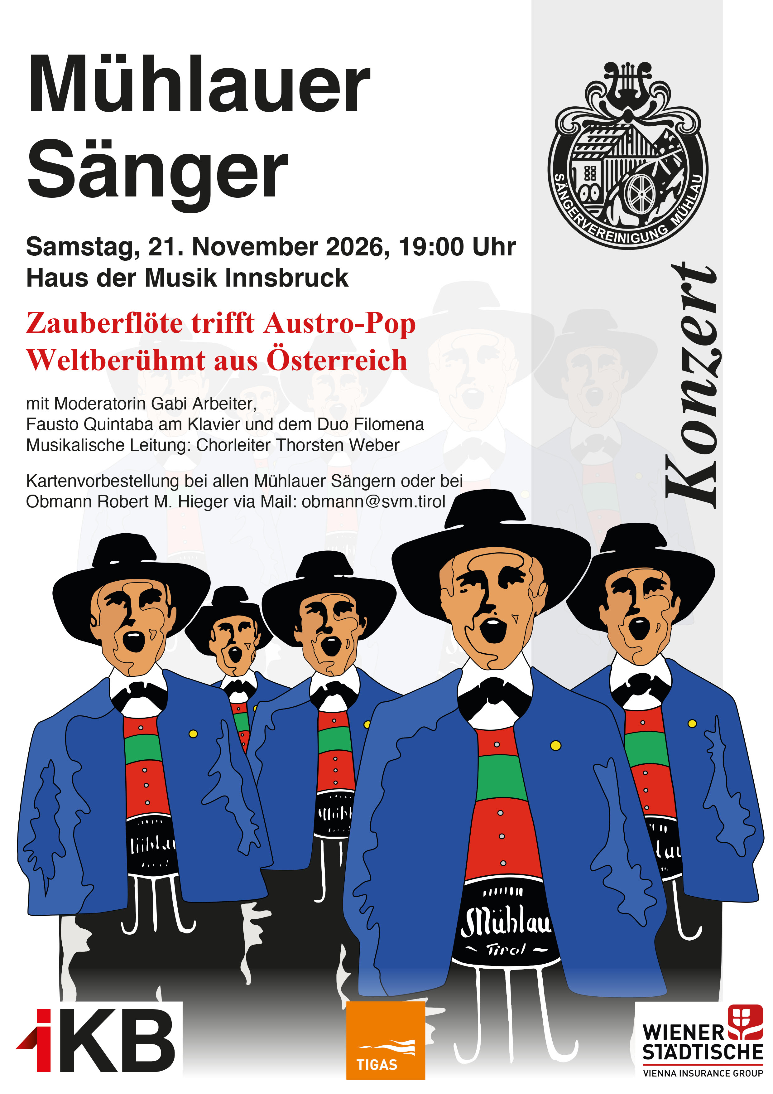 mühlauer sänger konzert 21 nov 2026