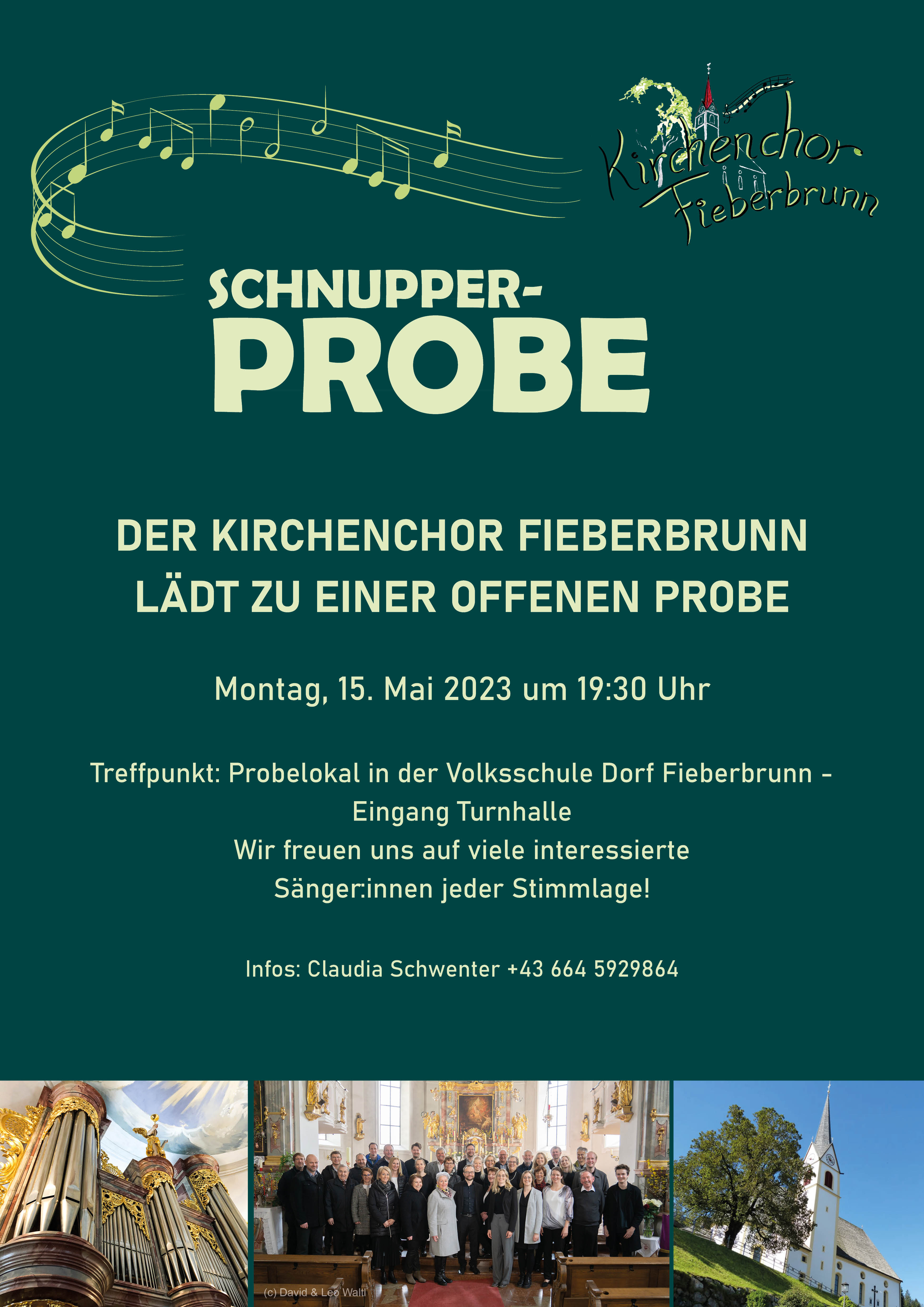 Schnupperprobe Kirchenchor Fieberbrunn