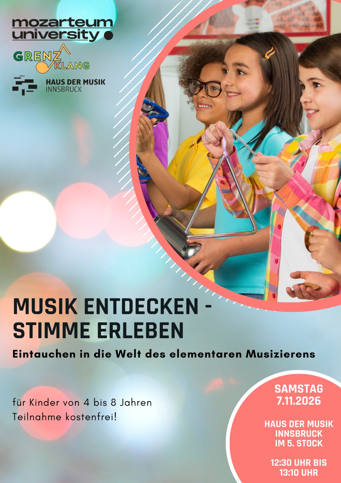 Chorplakat: Musik entdecken - Stimme erleben