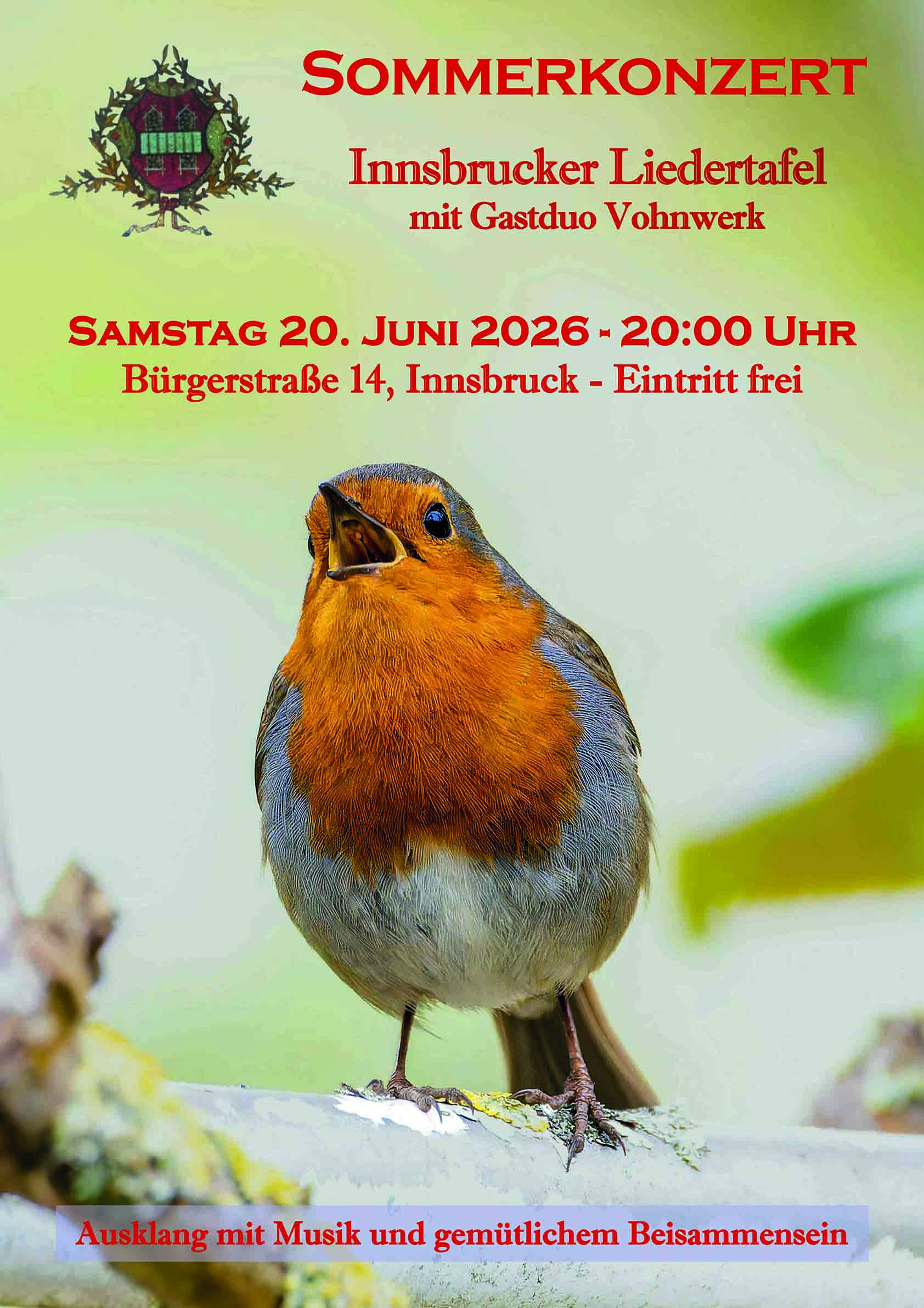 innsbrucker liedertafel 20 juni 2026