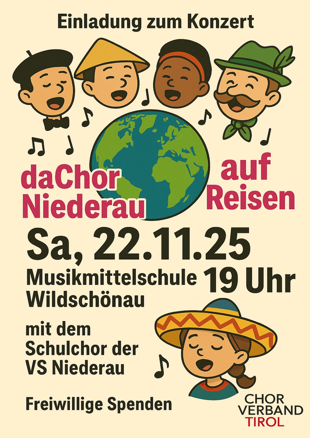 Chorkonzert - daChor Niederau auf Reisen