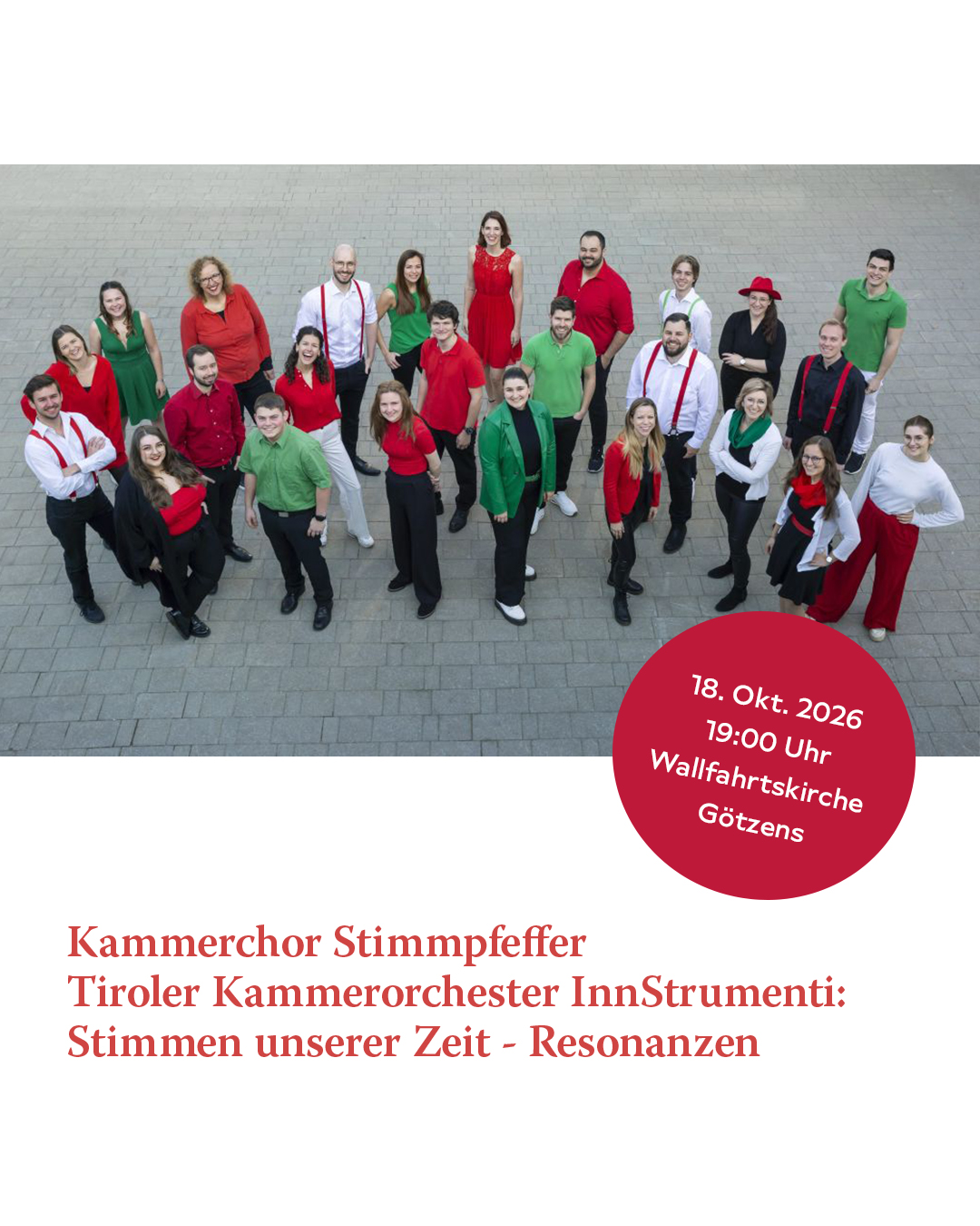 kammerchor stimmpfeffer konzert 18 okt 2026