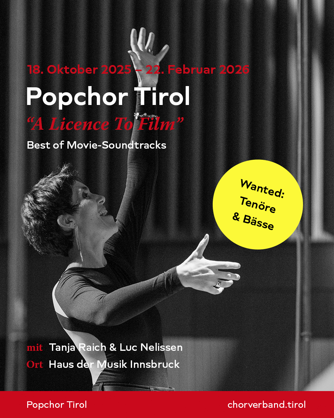 popchor tirol 2025 2026