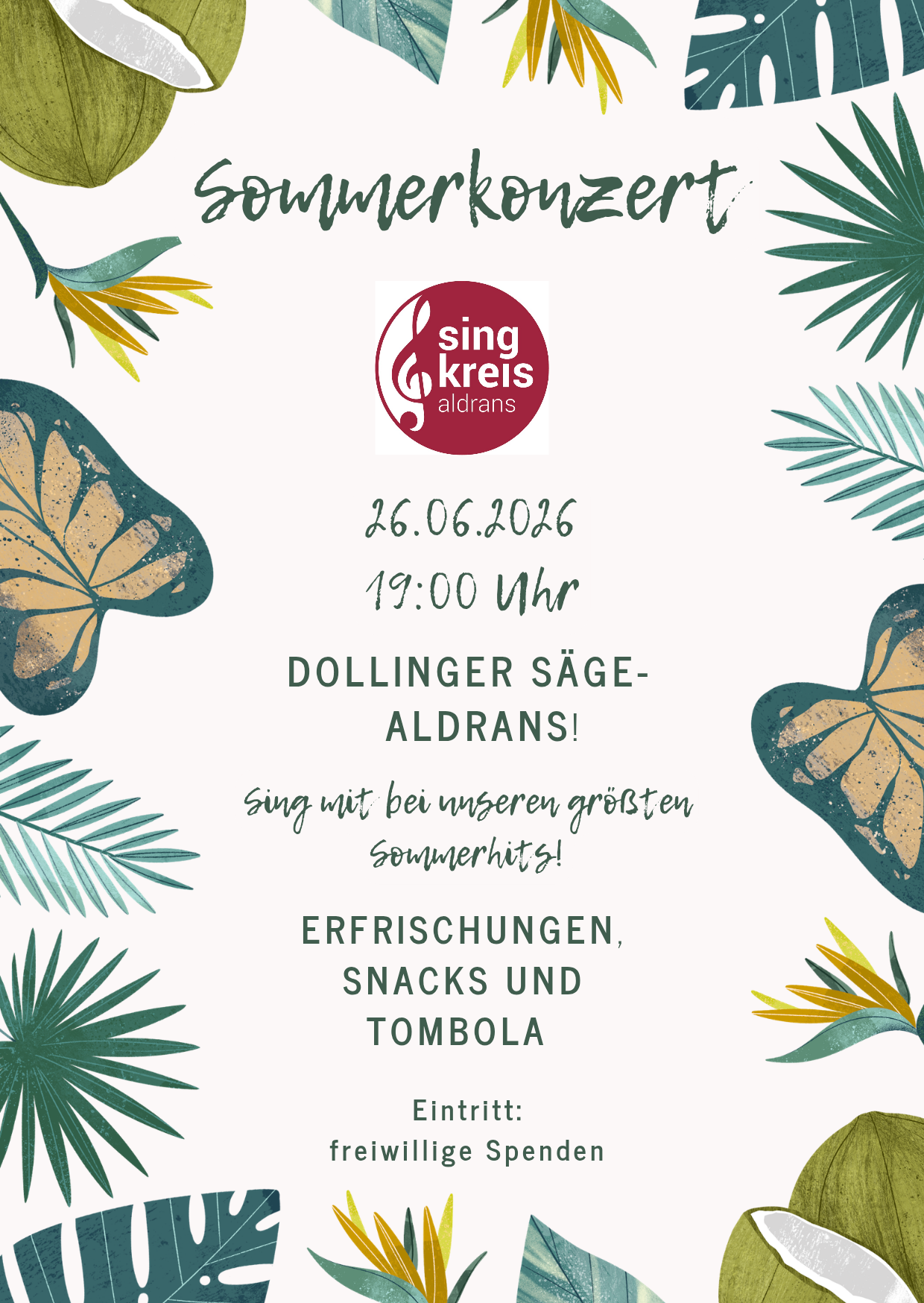 Sommerkonzert Singkreis Aldrans