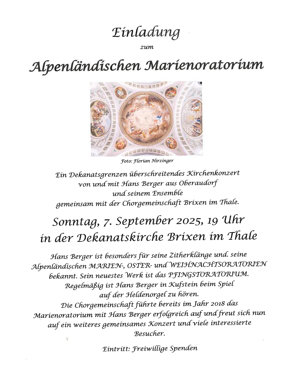 Alpenländischen Marienoratorium