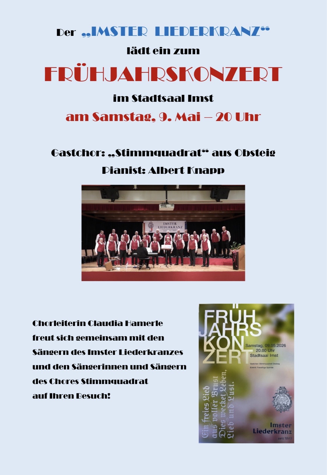 Einladung zum Frühjahrskonzert 2026