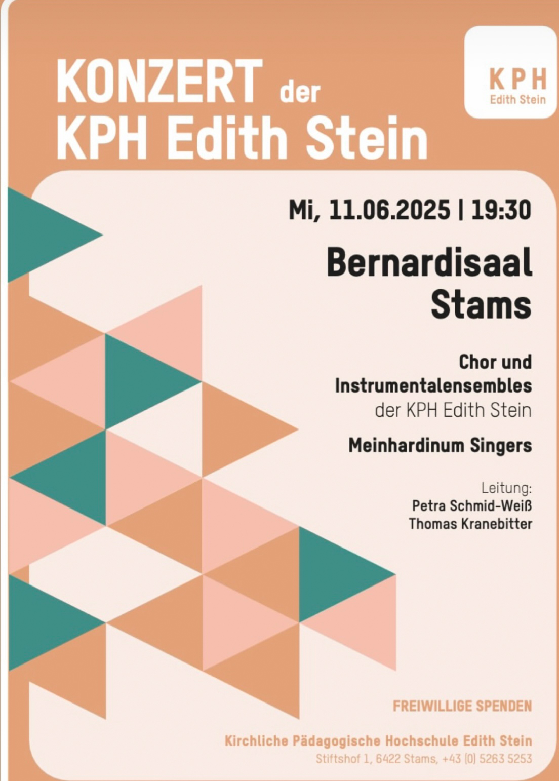 kph edith stein konzert 11 juni 2025