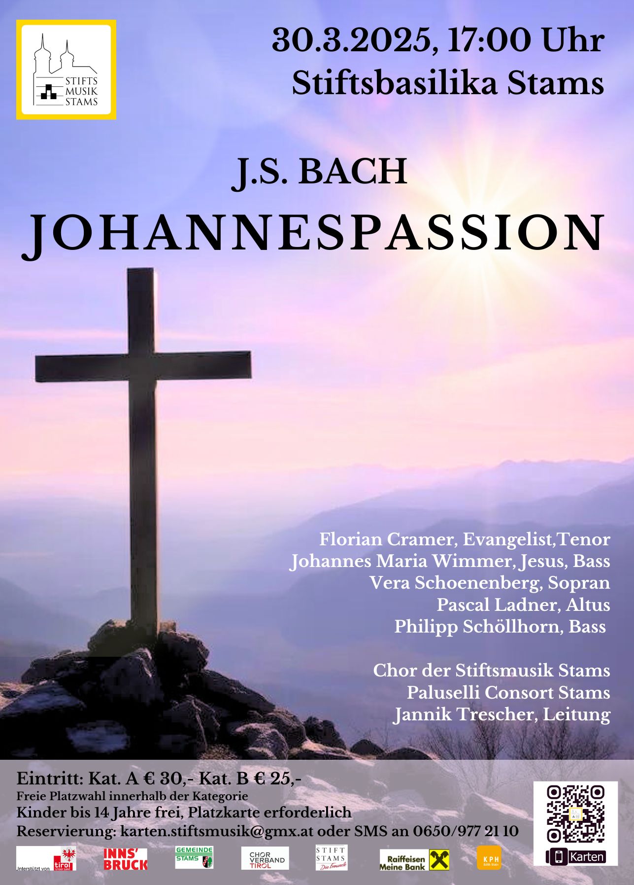 Johannespassion - Stiftsmusik Stams 30.3.2025
