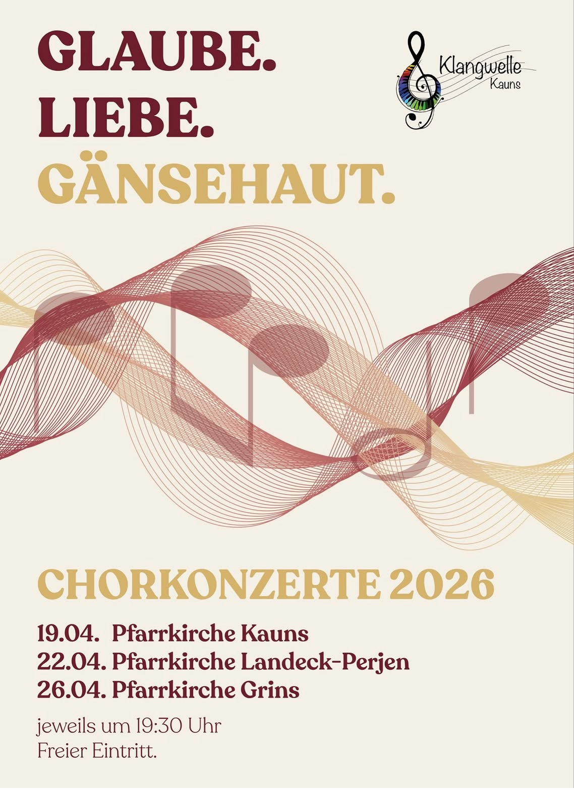 klangwelle kauns 19 april 2026 pfarrkirche kauns