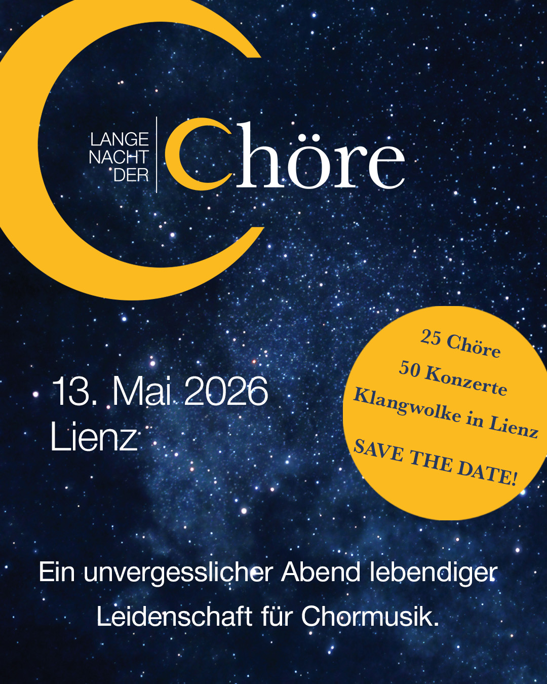 lange nacht der chöre in lienz 13 mai 2026