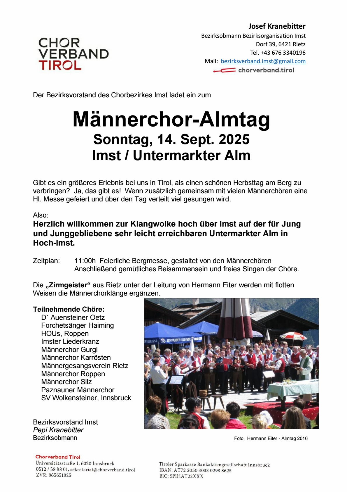 maennerchor almtag imst 14 sept 2025