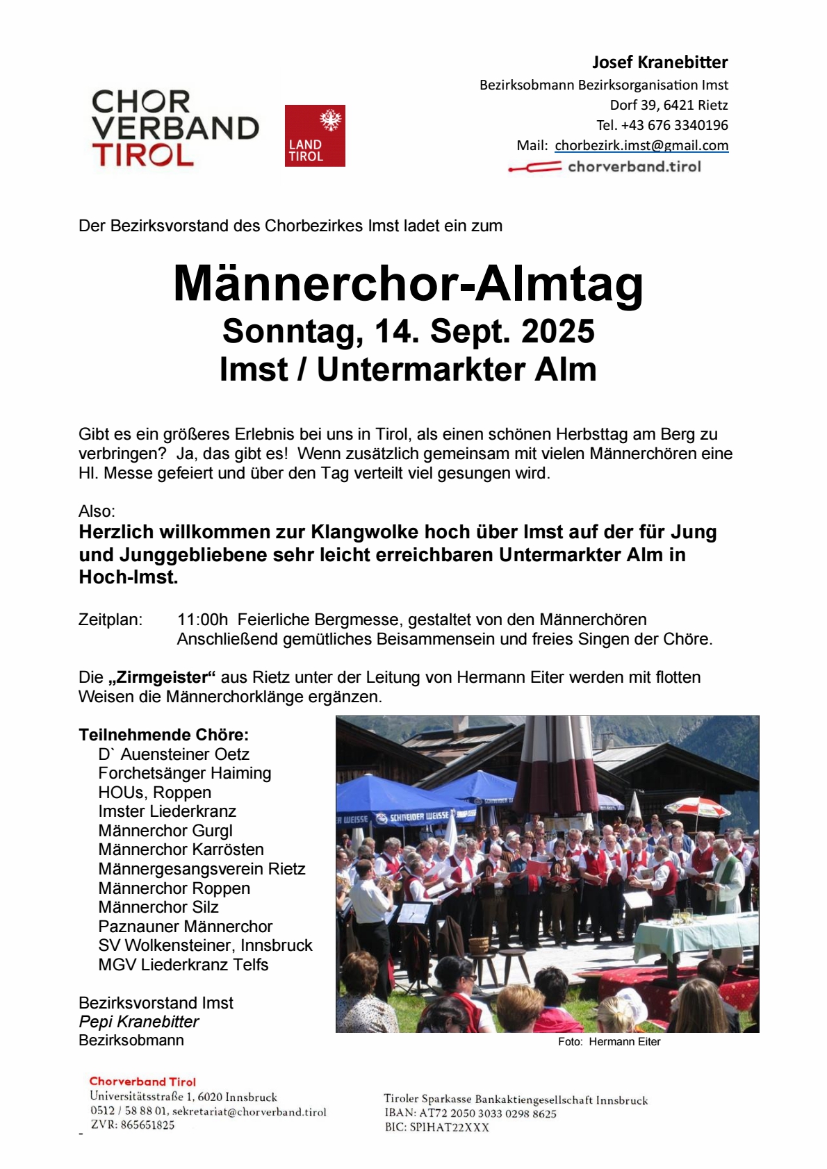 Männerchortag