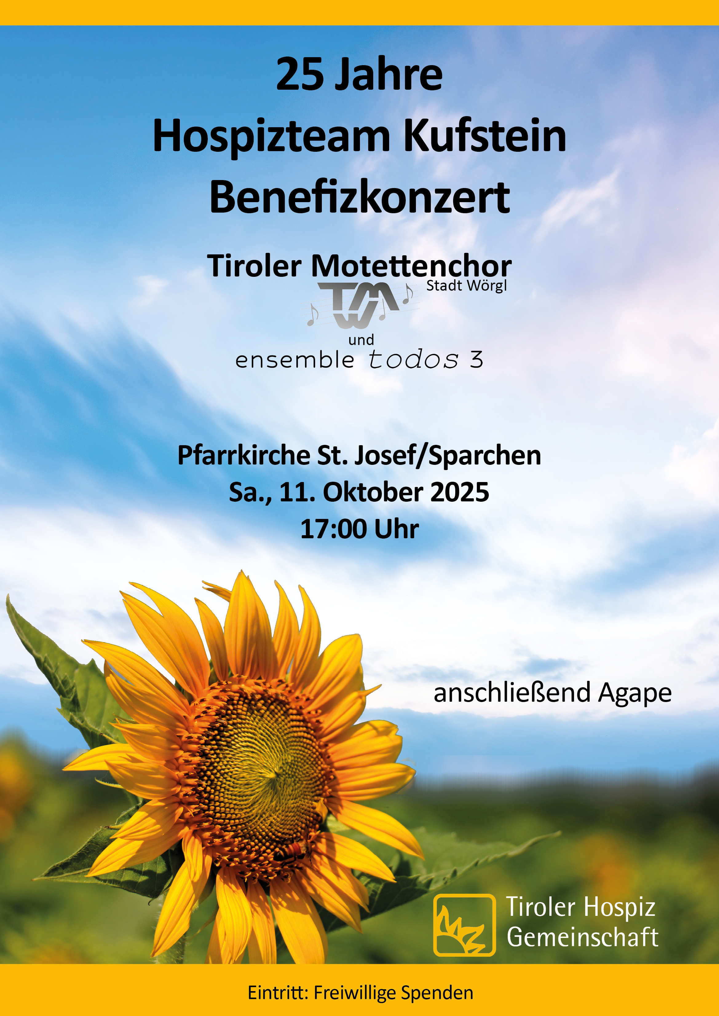 Benefizkonzert 25 Jahre Hospizteam Kufstein