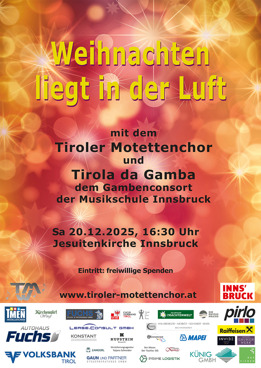 Weihnachten liegt in der Luft in Innsbruck