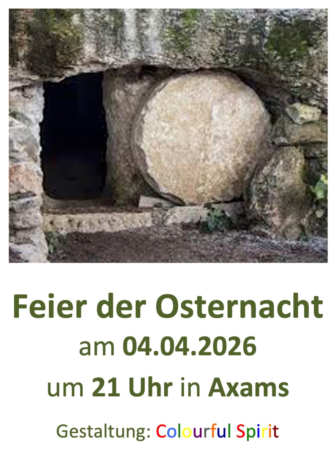 Feier der Osternacht- Plakat