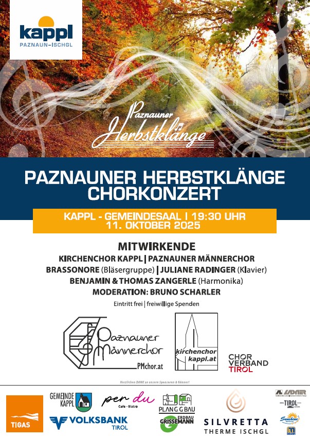 Paznauner Herbstklänge