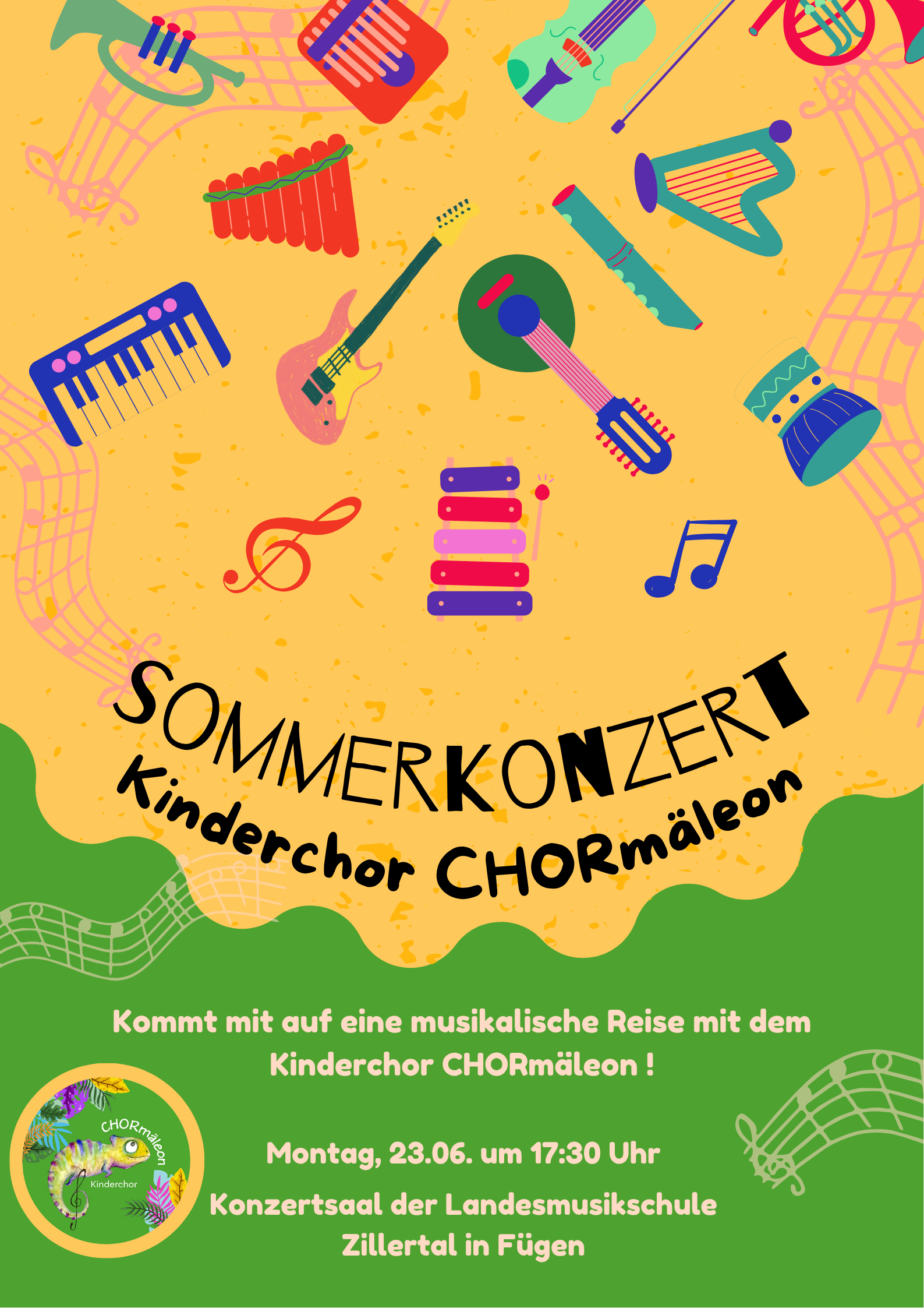 Hier seht ihr unser Plakat für das Konzert!