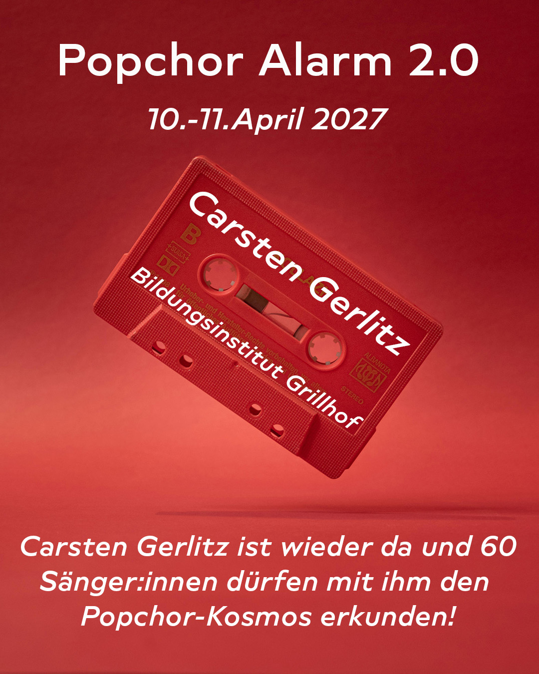 popchorwochenende 11 april 2027