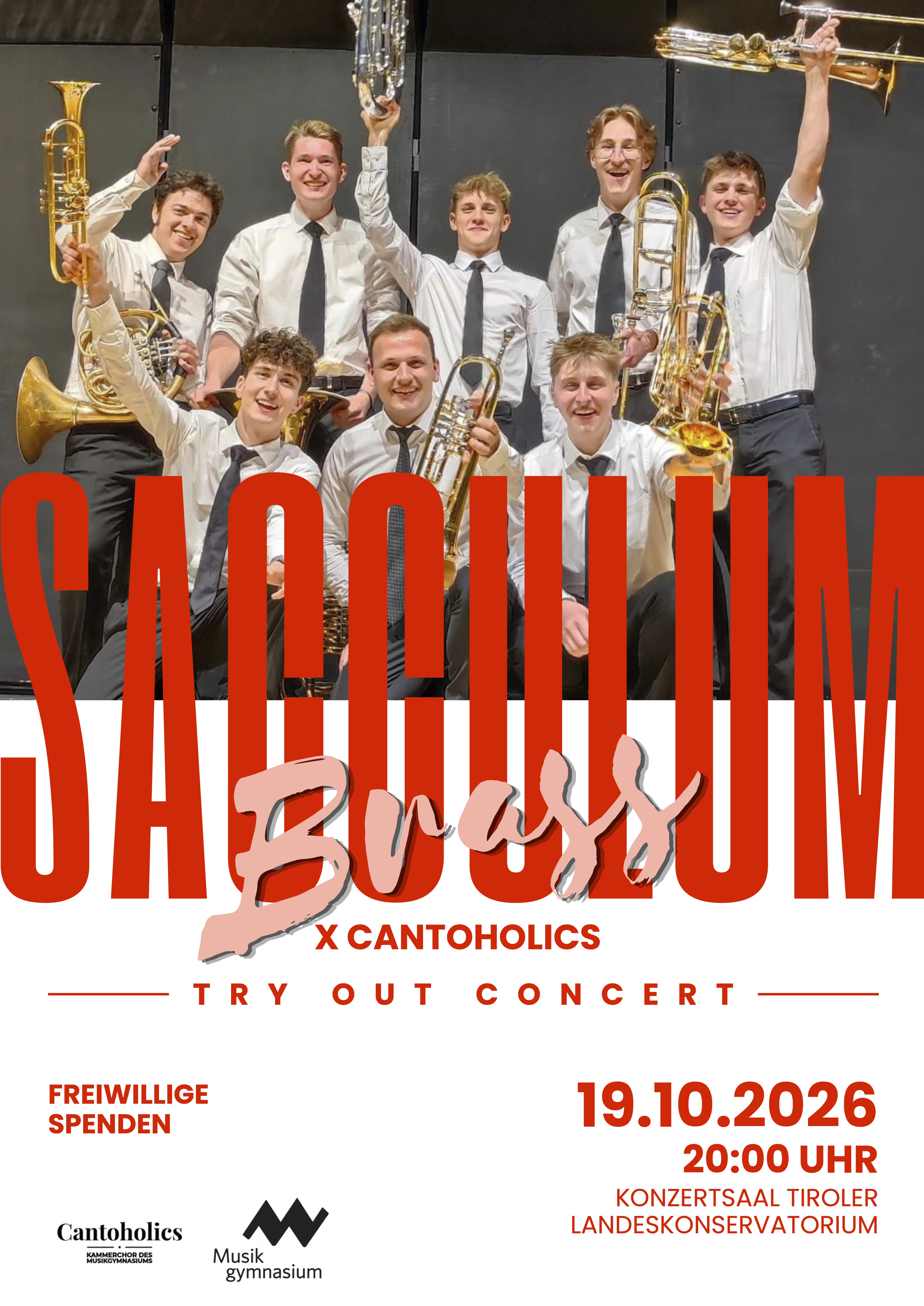 Plakat Sacculum Brass und Cantoholics