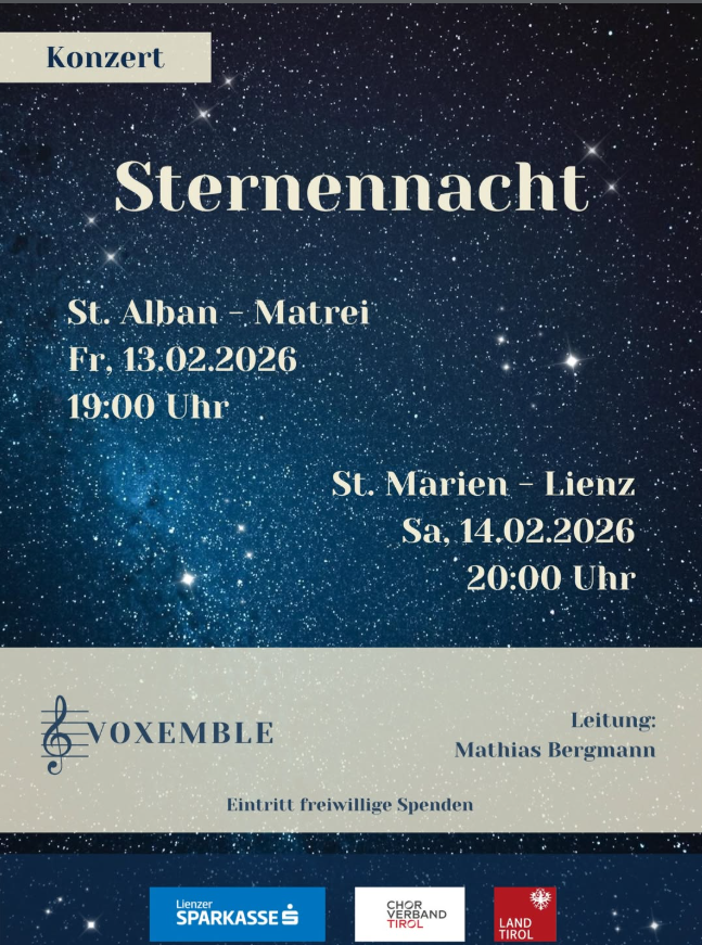 voxemble sternennacht 13 feb 2026