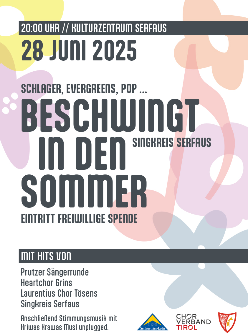 singkreis serfaus konzert 28 juni 2025