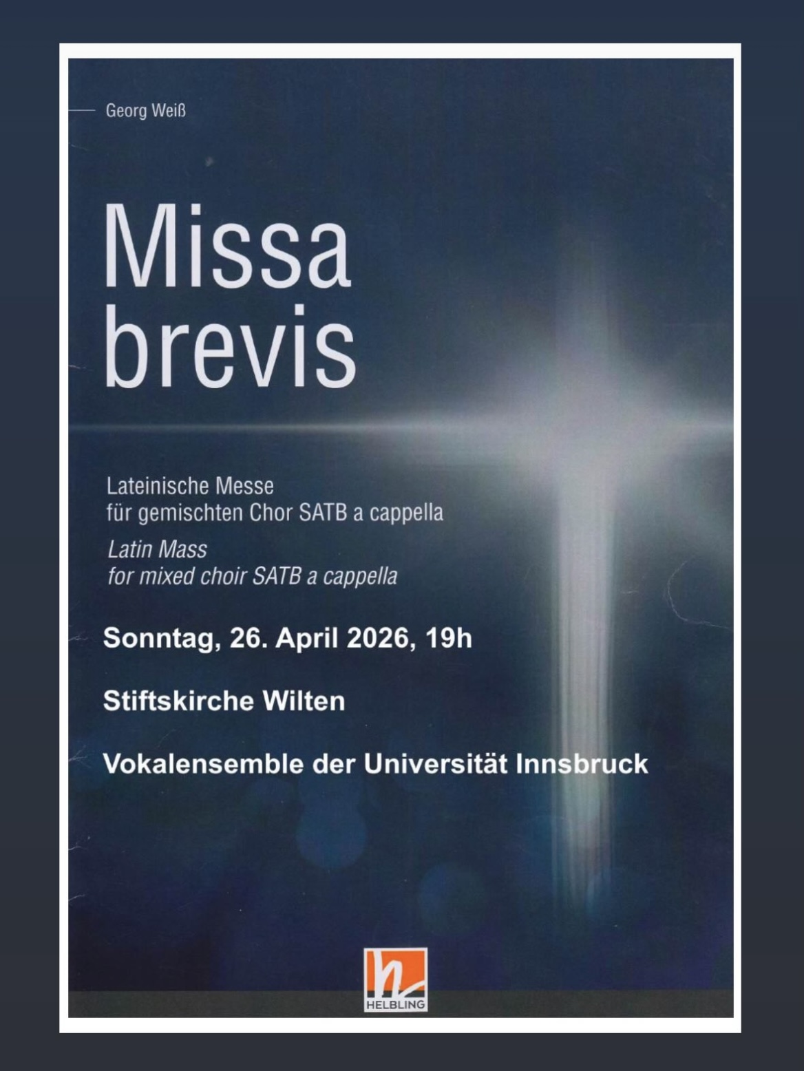 unichor konzert 26 april 2026