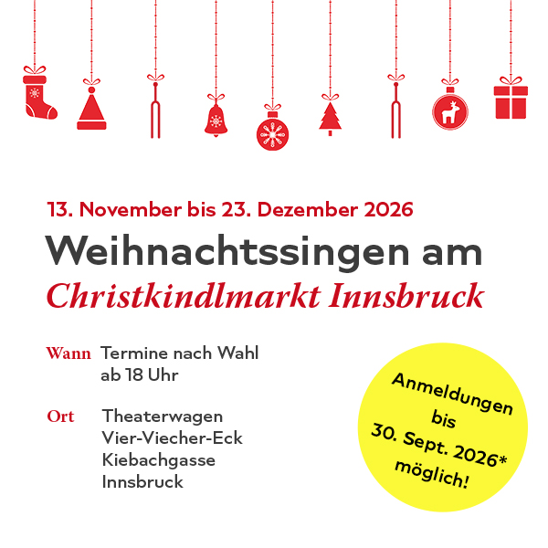 weihnachtssingen christkindlmarkt 2026