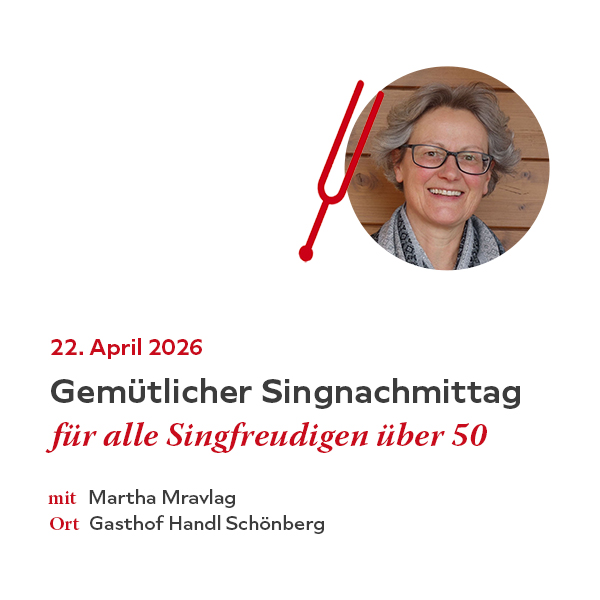 singen 50 plus 22 april 2026